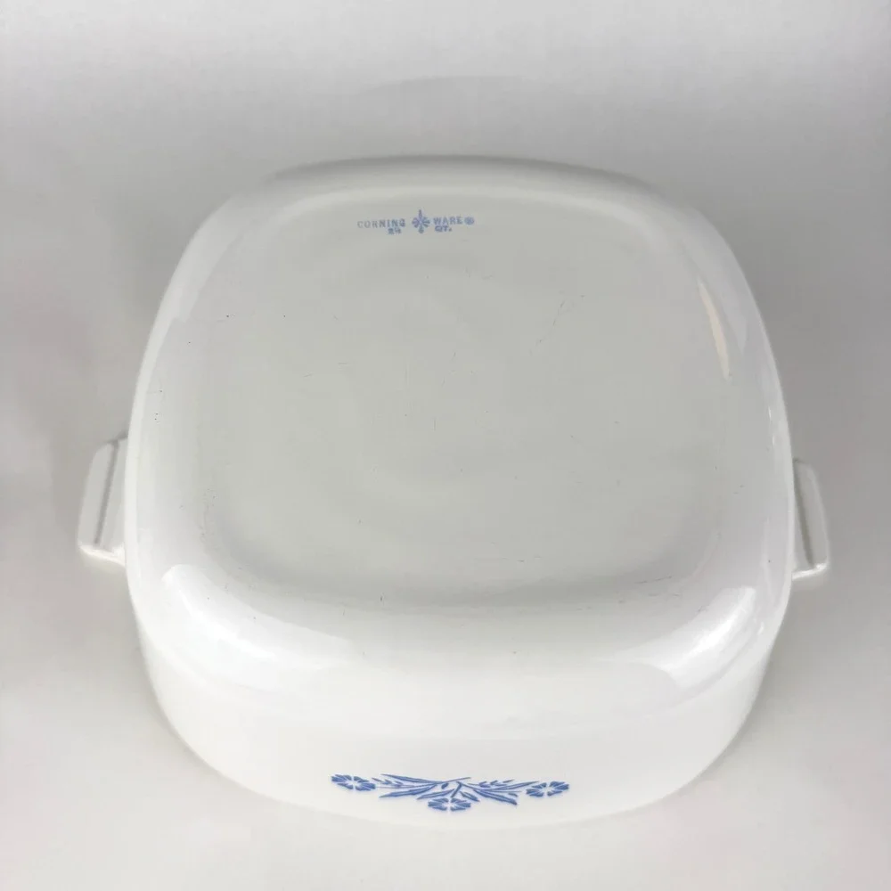 Vintage 1960-61 Corning Ware Blue Cornflower 2.5 Qt Casserole w Lid